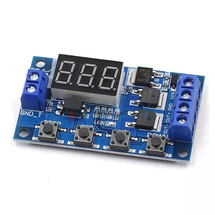 Modul temporizator releu 12V cu display cu programare