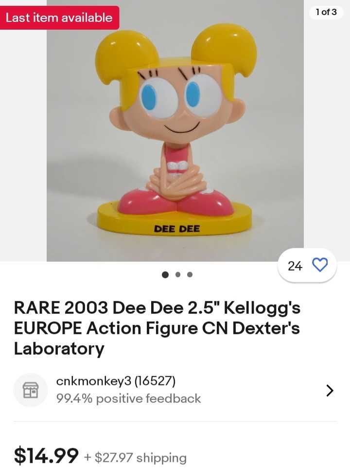 Figurina rara Dee Dee Laboratorul lui Dexter 2003