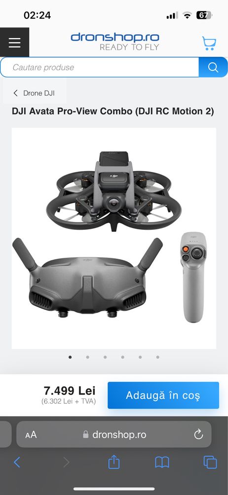 Dji Avata pro view combo+care refresh 2 years