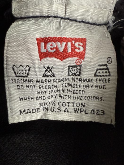 Blugi LEVIS 501 USA 1995 Negru Barbati | Marime 34 x 36 (Talie 88 cm)