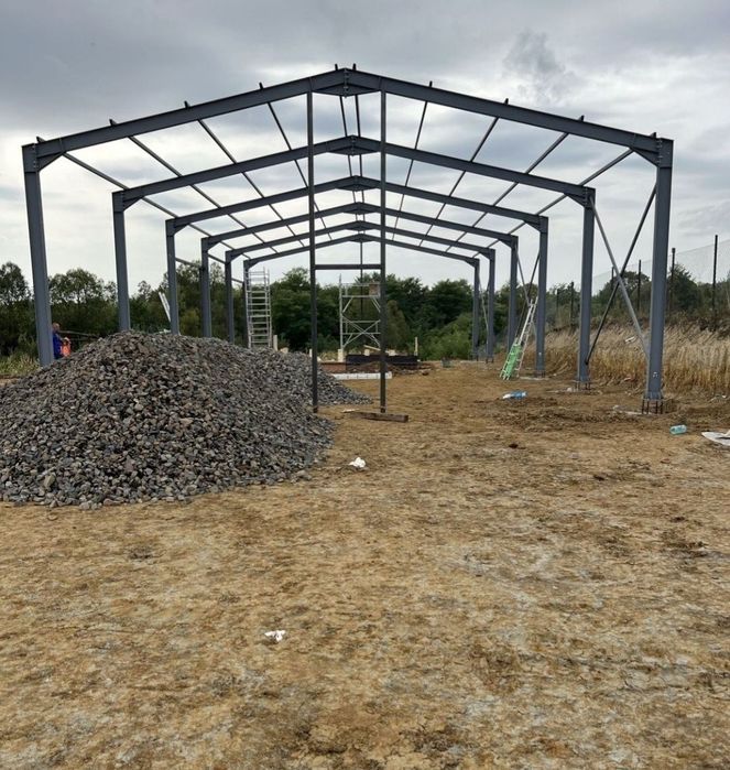 Ferme hale metalice 15X20m din profile IPE