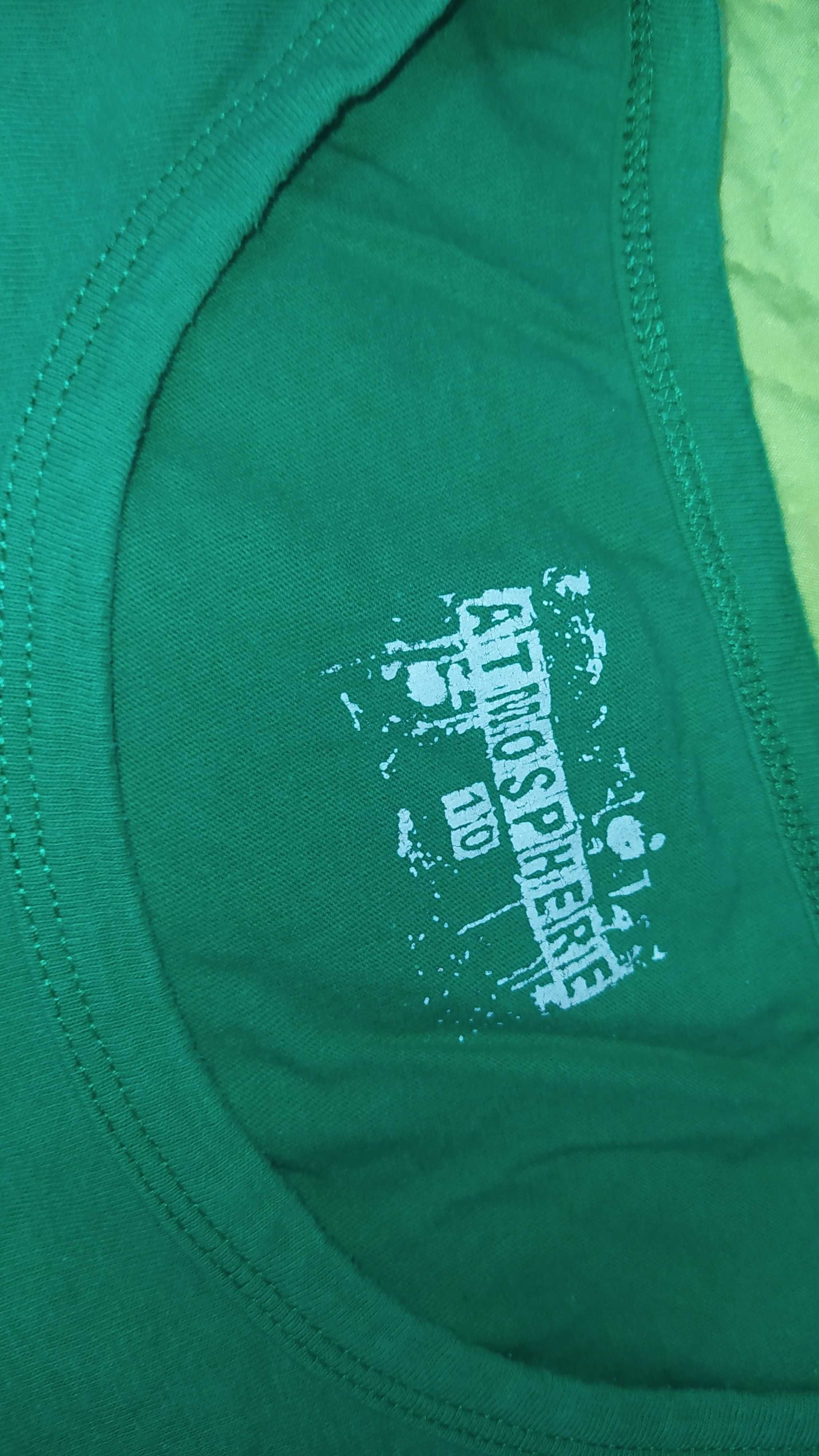 Зелена тениска с бухалче, размер S