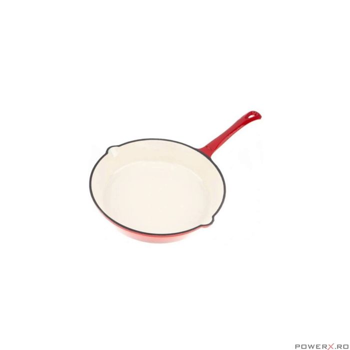 Tigaie din fonta emailata, adanca, rosu, 20 cm, Kinghoff