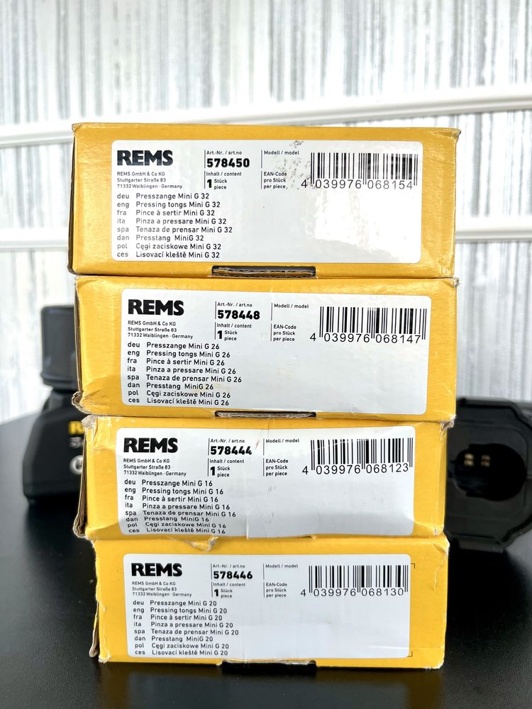 Presa de sertizat Rems Mini-Press ACC 14V (2023), 4 Bacuri G - Noua!