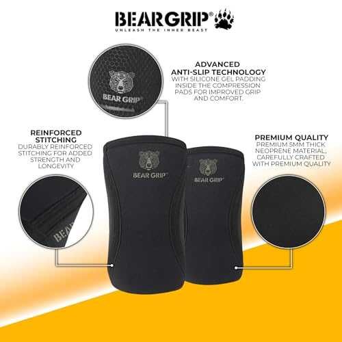 Нови Компресионни Лакътни Ръкави BEAR GRIP 7mm за Атлети размер M