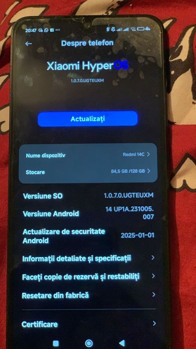 Vând Redmi 14C sau schimb cu alt telefon
