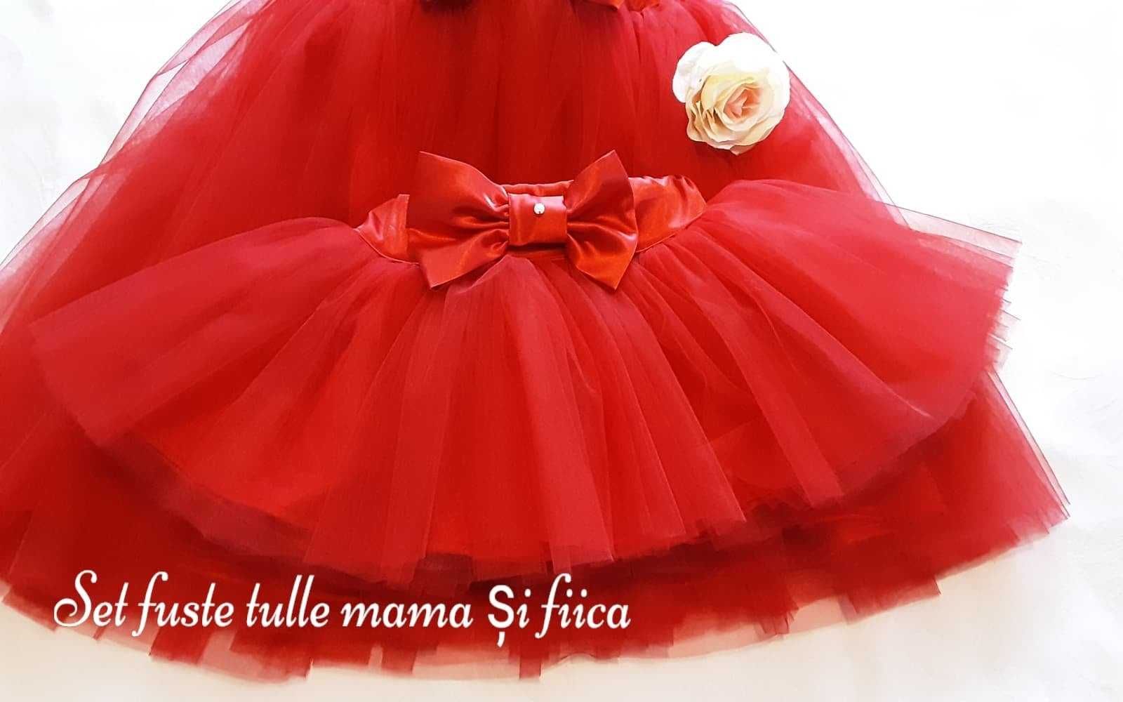 Fuste tull  domnisoare de onoare  nunta Fusta tulle set mama si fiica