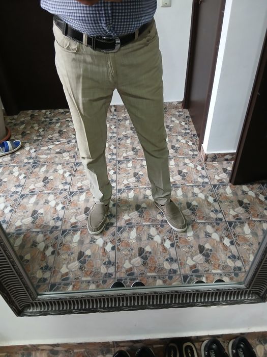 Pantaloni barbati din in marca C&Amasura XL sau W48 stare perfecta