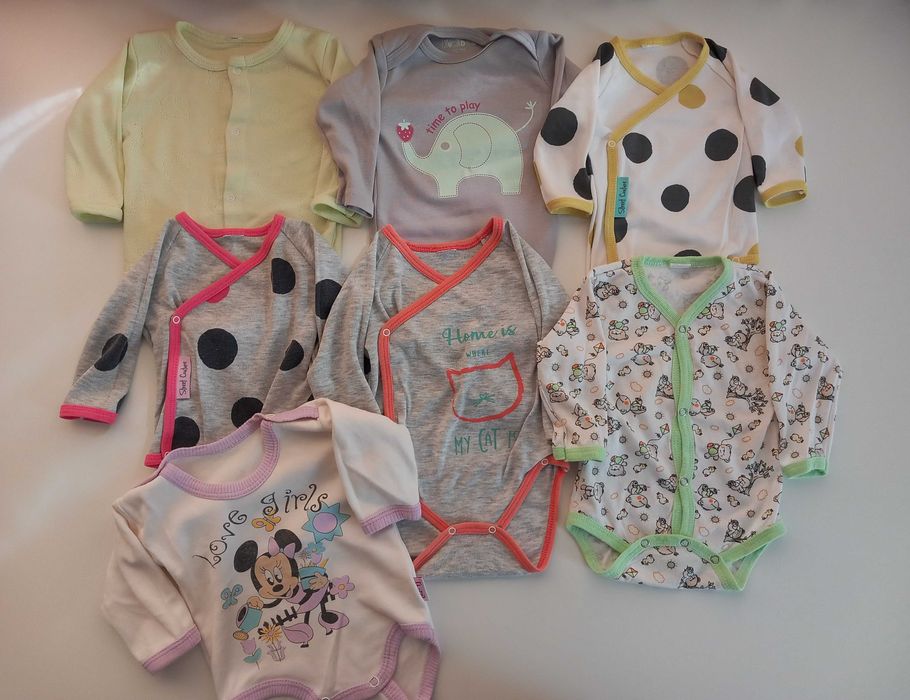 Маркови детски дрешки за бебе момиче 0-3м. 50-56см.