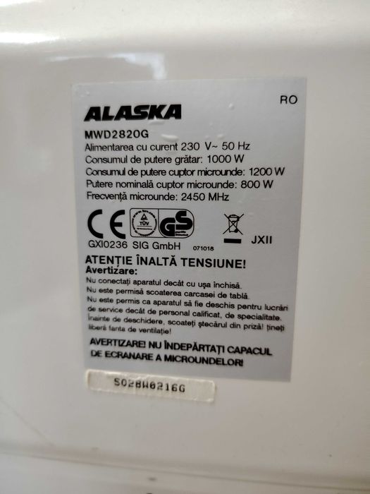 Cuptor cu microunde Alaska , Digital , Grill