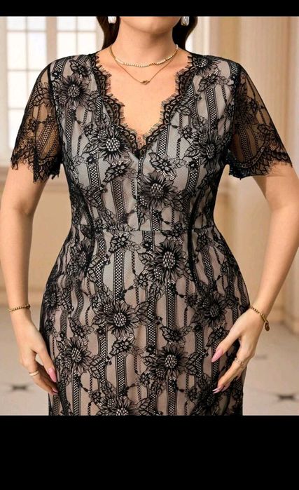 Дамска рокля дантела