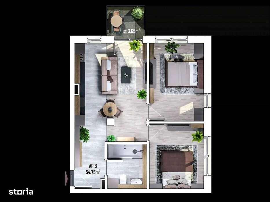 Apartament 3 camere