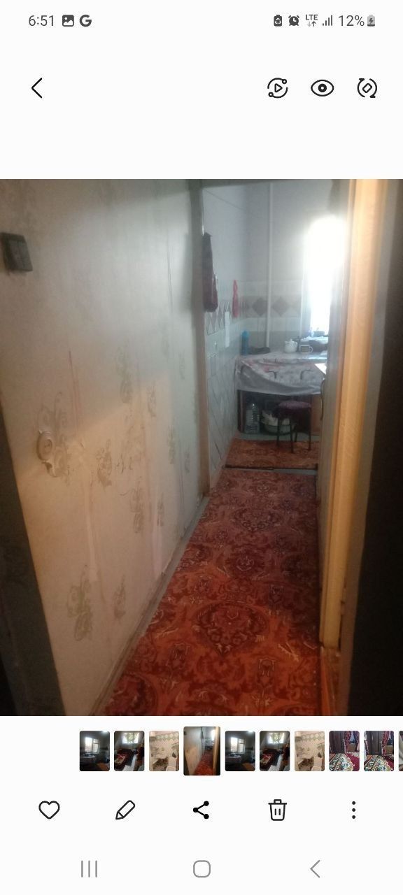 3мик аренда 1хонали  уй  арендага  берилади