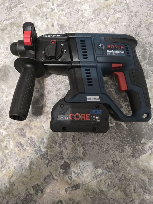 BOSCH GBH 18V-21 Professional Set Complet - Ciocan Rotopercutor Brushl