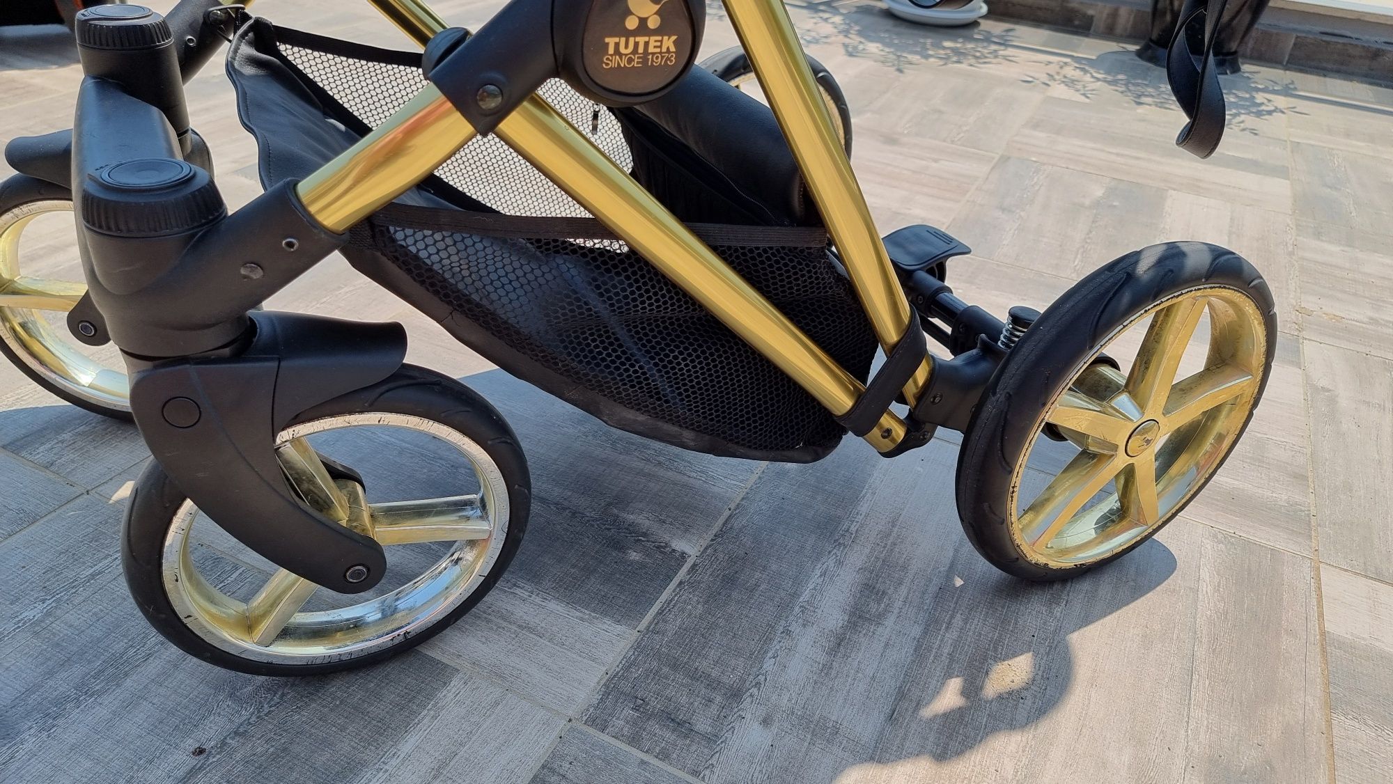 Бебешка количка Tutek Diamos Pro 3in1 Black Gold
