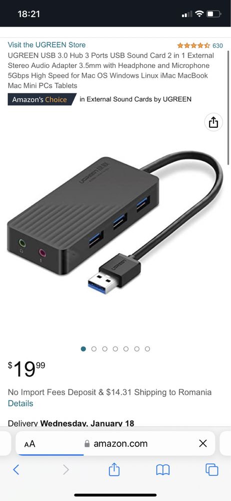 Port USB nou 3 intrari