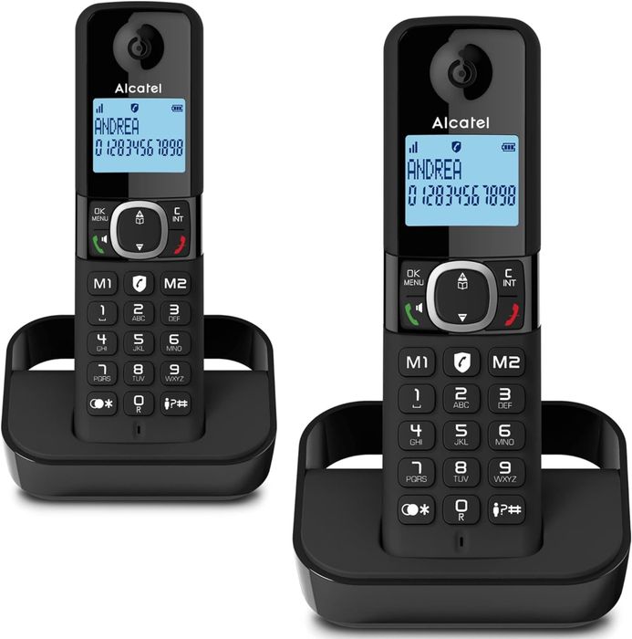 Telefon wireless Alcatel F860 Duo/ set 2 bucati /Blocare apeluri