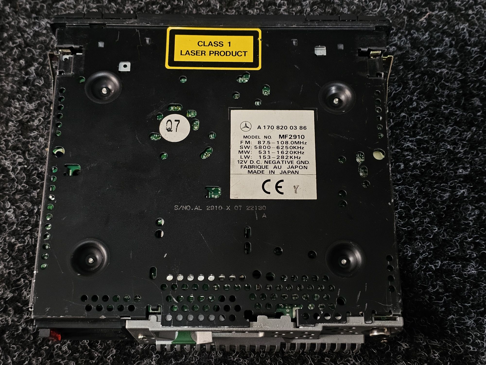 Cd player MERCEDES BENZ audio Cd 10 mf-2910, radio retro 1din