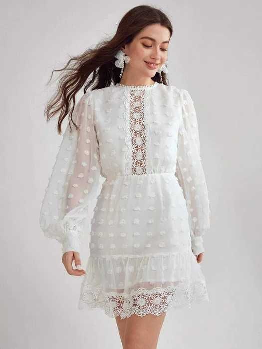 Бяла рокля  дантела, Дълга рокля дантела, Черна рокля, Оранжева дантел