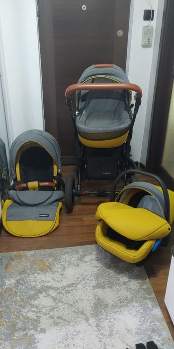 Carut Kraussman 3in 1, landou scoica si parte sport galben