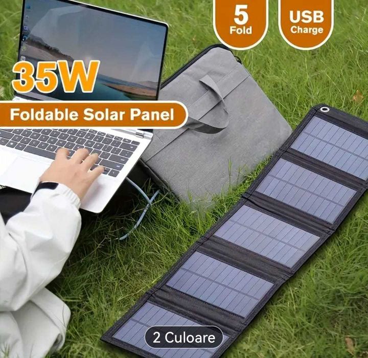 panou solar portabil powerbank panou solar camping telefon