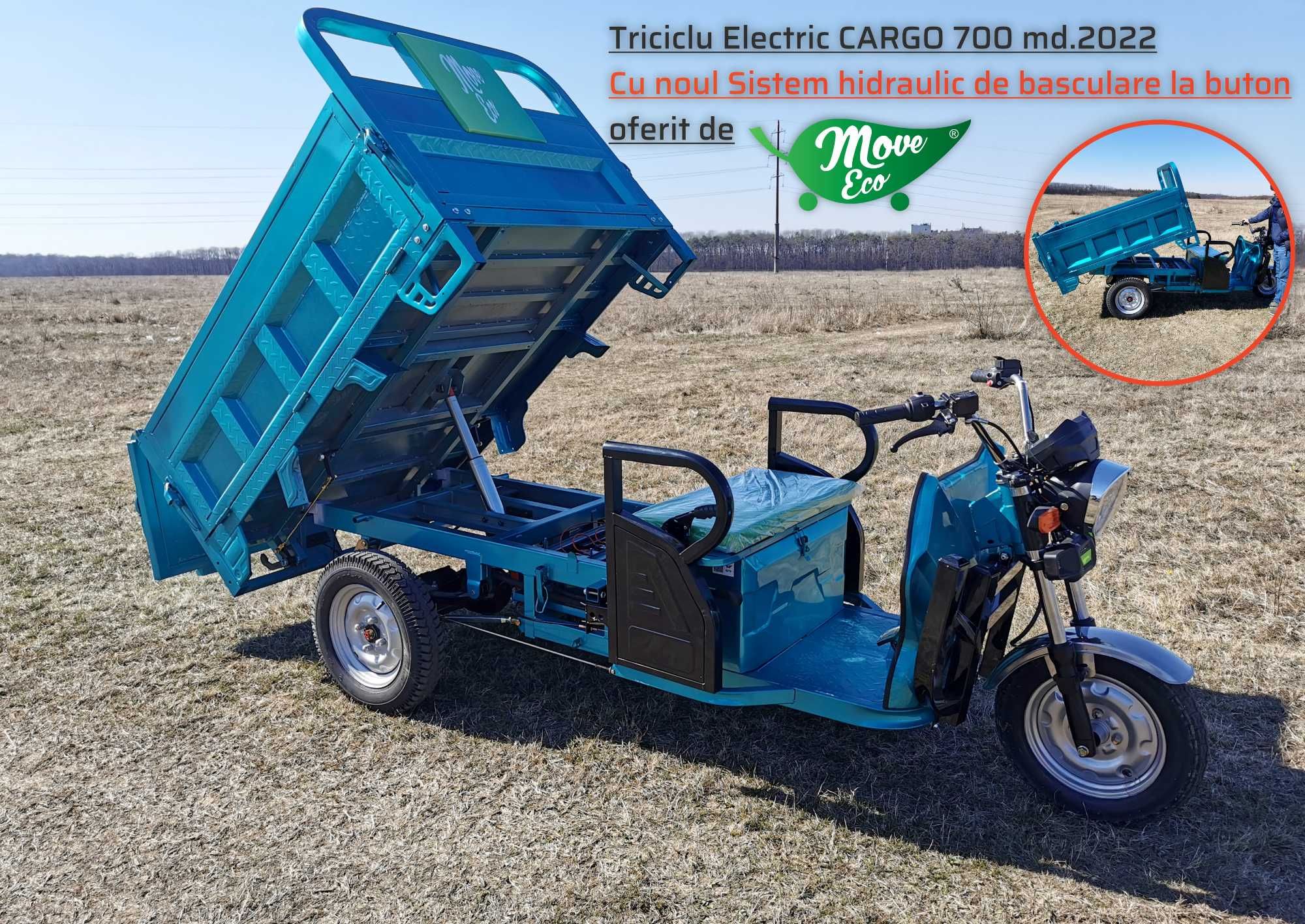 Tricicleta electrica CARGO 700 Premium Special md.2022 Hidraulic