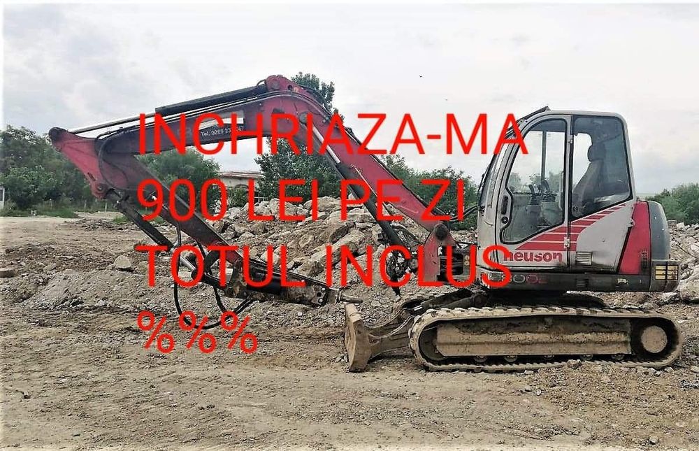 Închiriez utilaje de construcții buldoexcavator miniexcavator bobcat