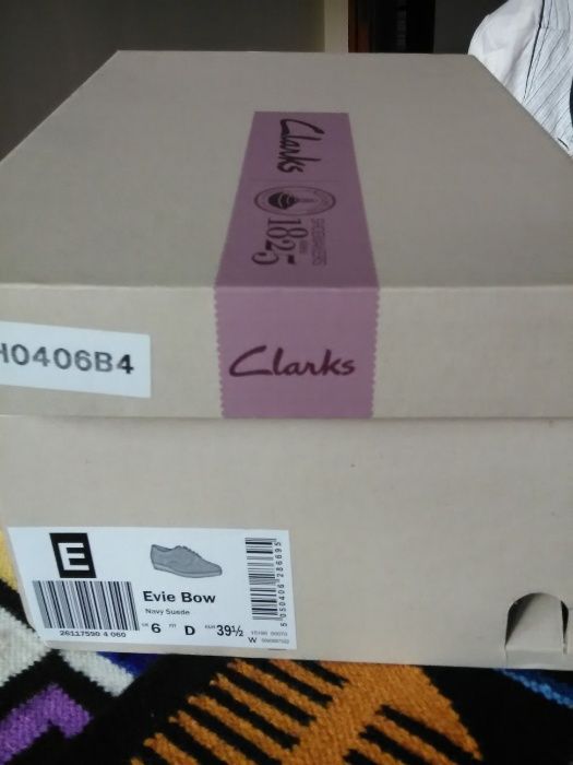 Обувки от набук Clarks №39.5 (UK №6)