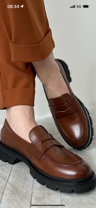 Лоферы натуральная кожа