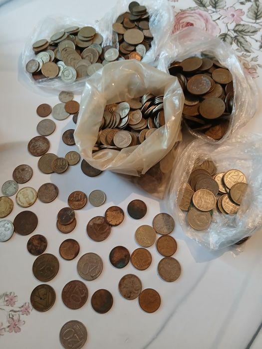 Монеты разные старые советские