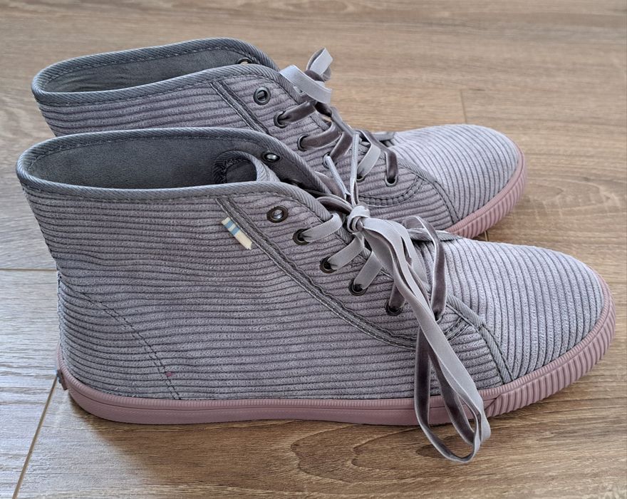 Нови детски сиви маратонки Tom's р-р 36