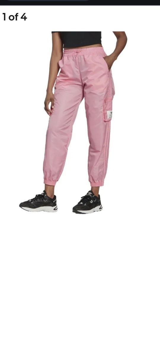 Adidas utility nylon pants pink