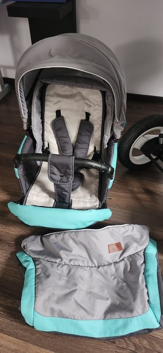 Carucior 3 in 1 Optima Grey Turqoise