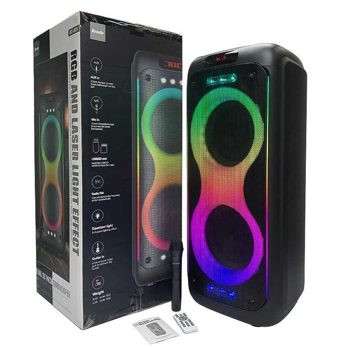 Boxa portabila Bluethooth MP3 USB Fm Brodu BTS-1829 100W