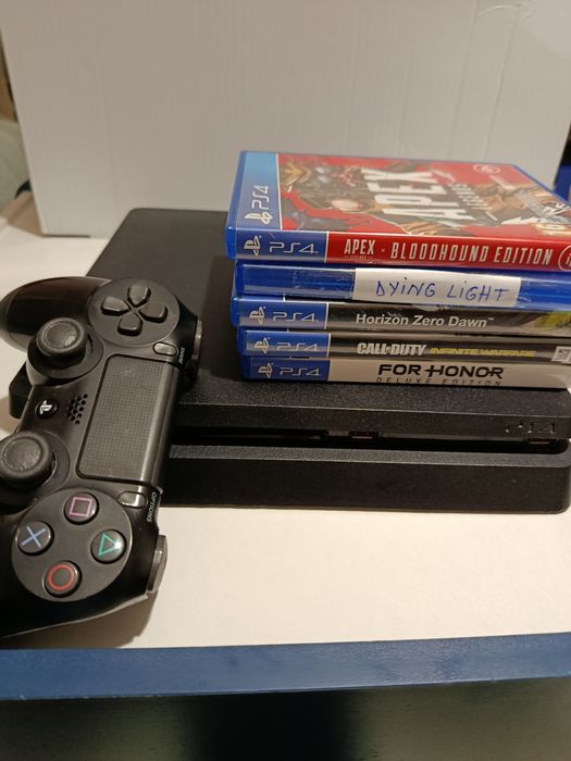 Ps4 slim + 5 jocuri + 1 maneta / controller