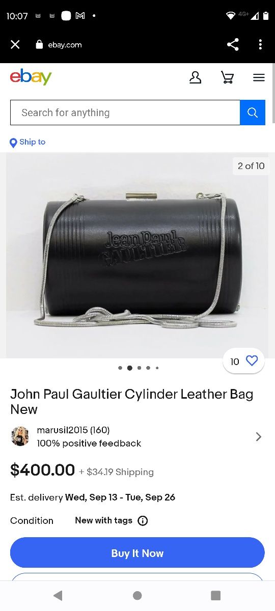 Geanta clutch Jean Paul Gautier originală