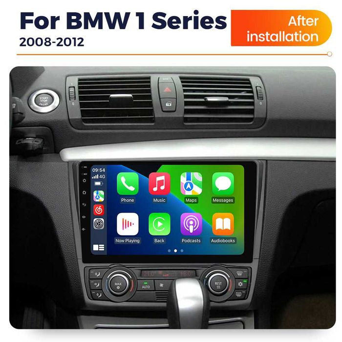 Navigatie Android 14 BMW Seria 1 2004 2012 Waze YouTube CarPlay CAMERA