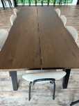Masă dining SKOVLUNDE 200 cm stejar – stare foarte bună