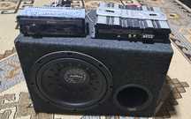 Subvofer auto casetefon +amplificator