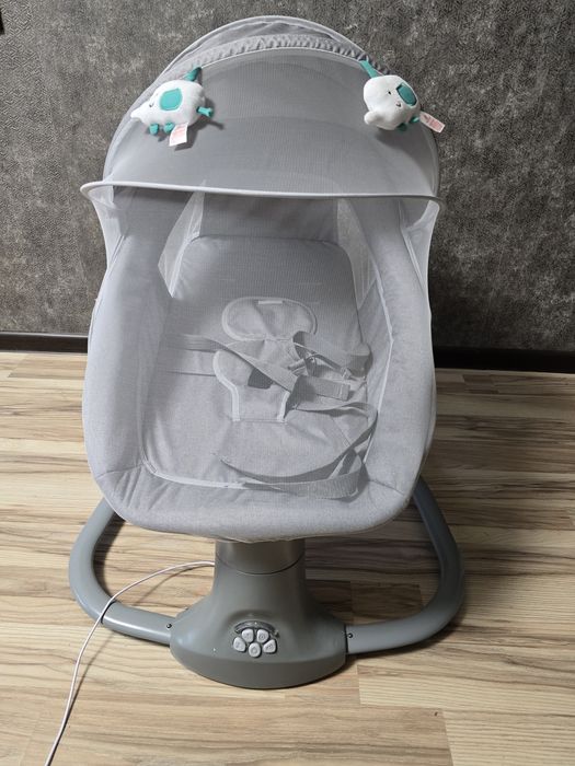 Детское кресло, качеля, шезлонг, Mastela (серебристый)