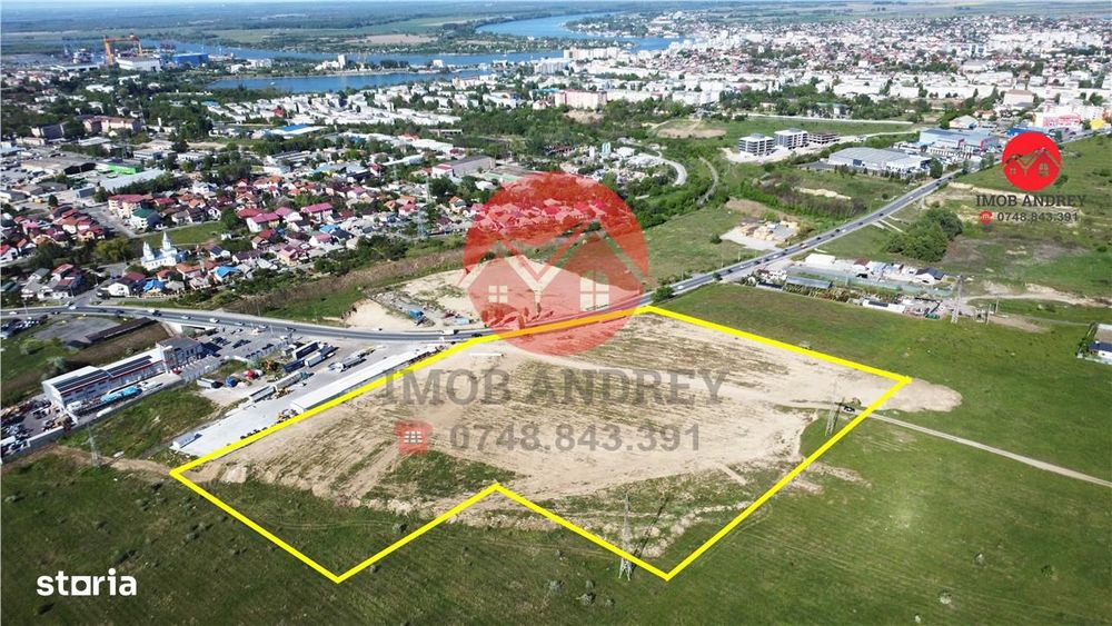 Teren 30.608 mp Tulcea, deschidere la sosea, utilitati, zona Varianta