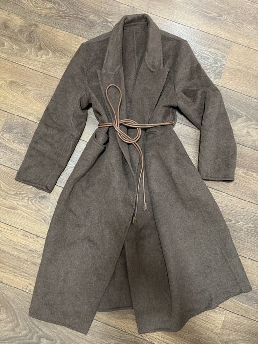 Палто в актуално Кафяво  over size