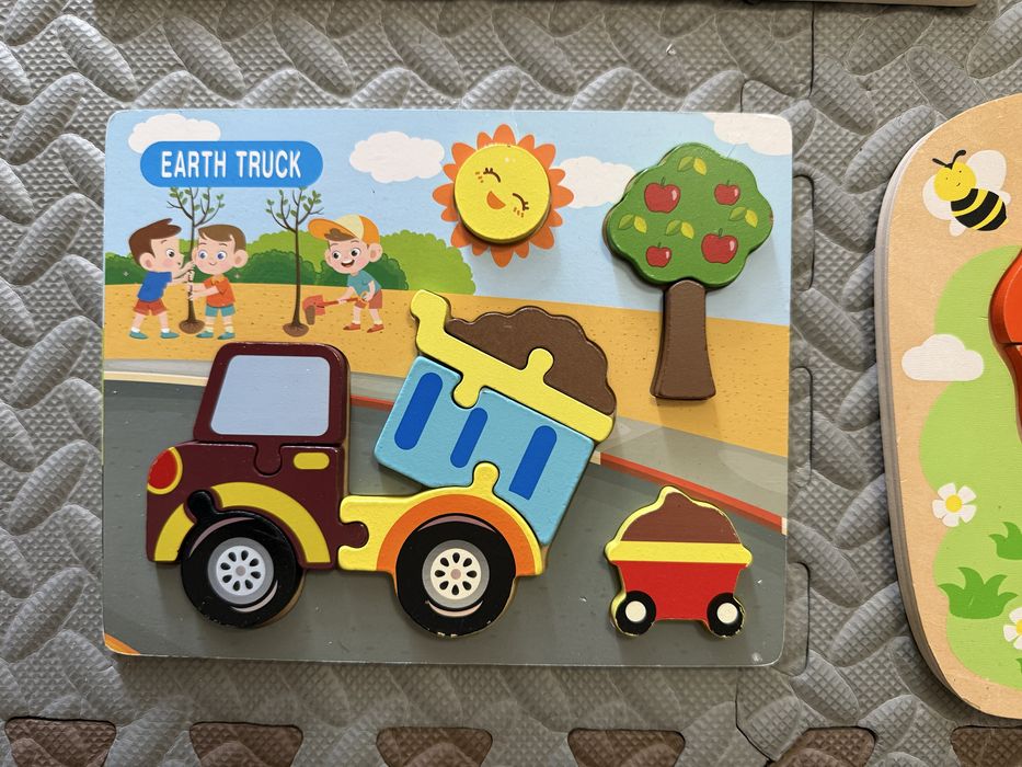 Дървени пъзели - бебе