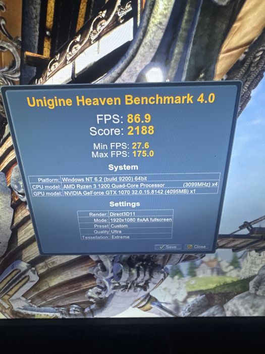 Placa video GTX 1070