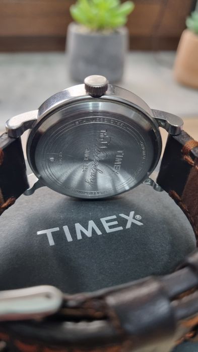 Ceas TIMEX - Curea de piele maro