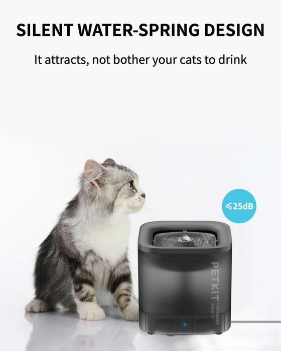 Поилка за котка PETKIT Eversweet Solo SE 1.85L безжична помпа