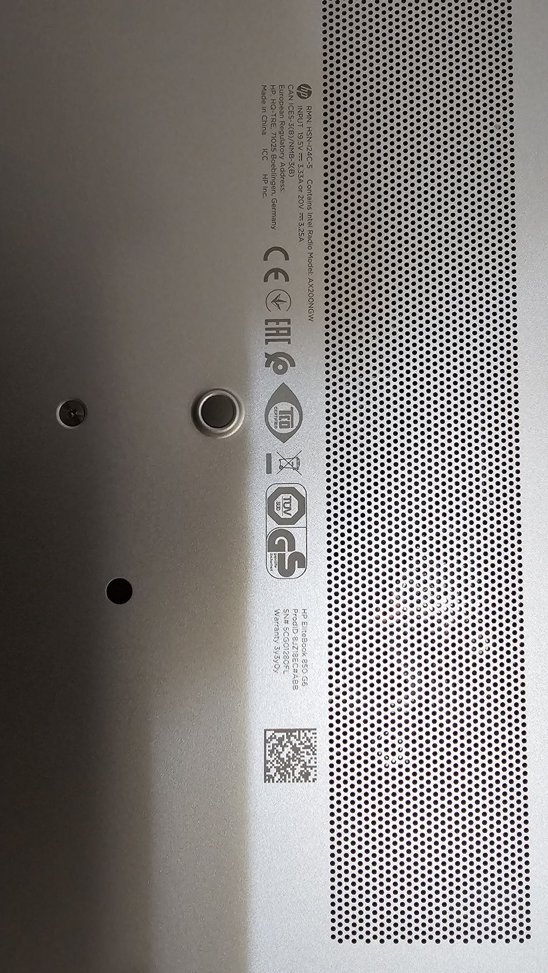HP Elite 850 G6, i7 8th gen