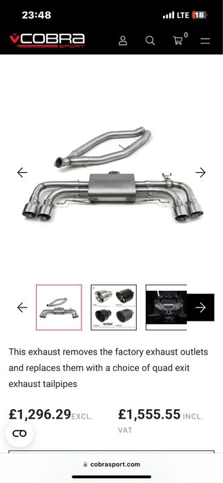 evacuare opf back cobra exhaust bmw g20 m340i