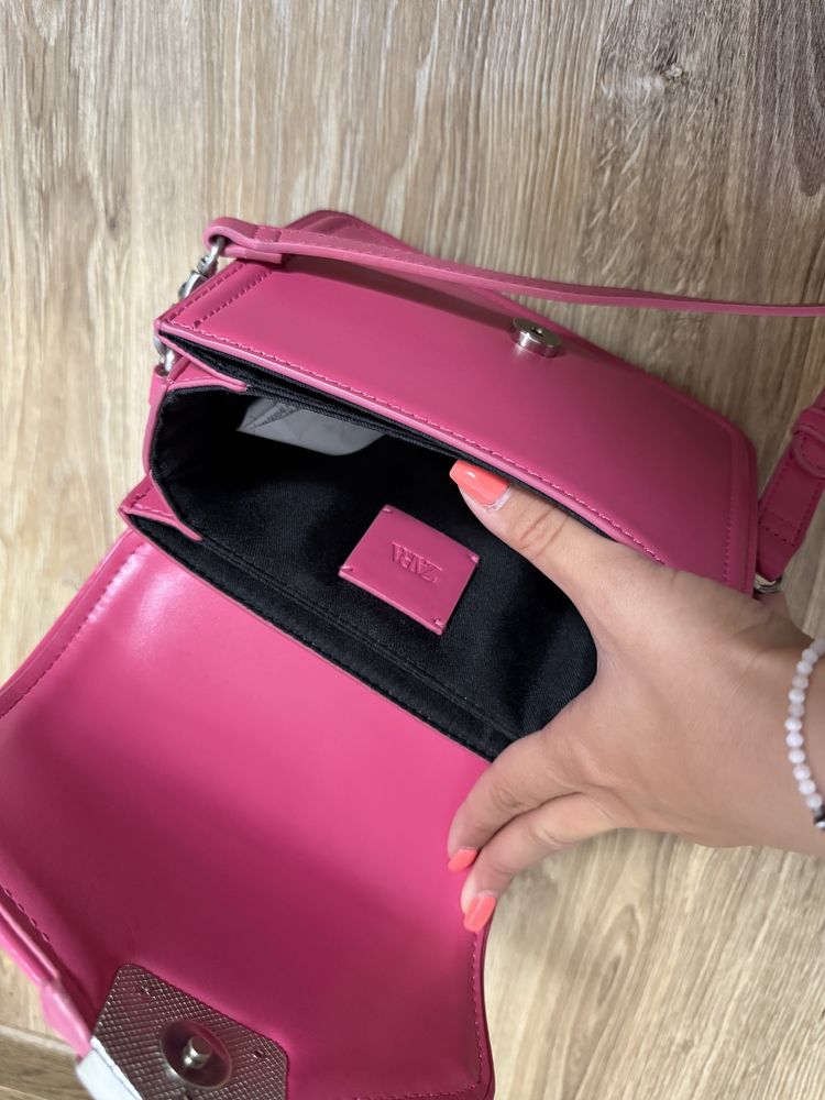 Розова чанта ZARA