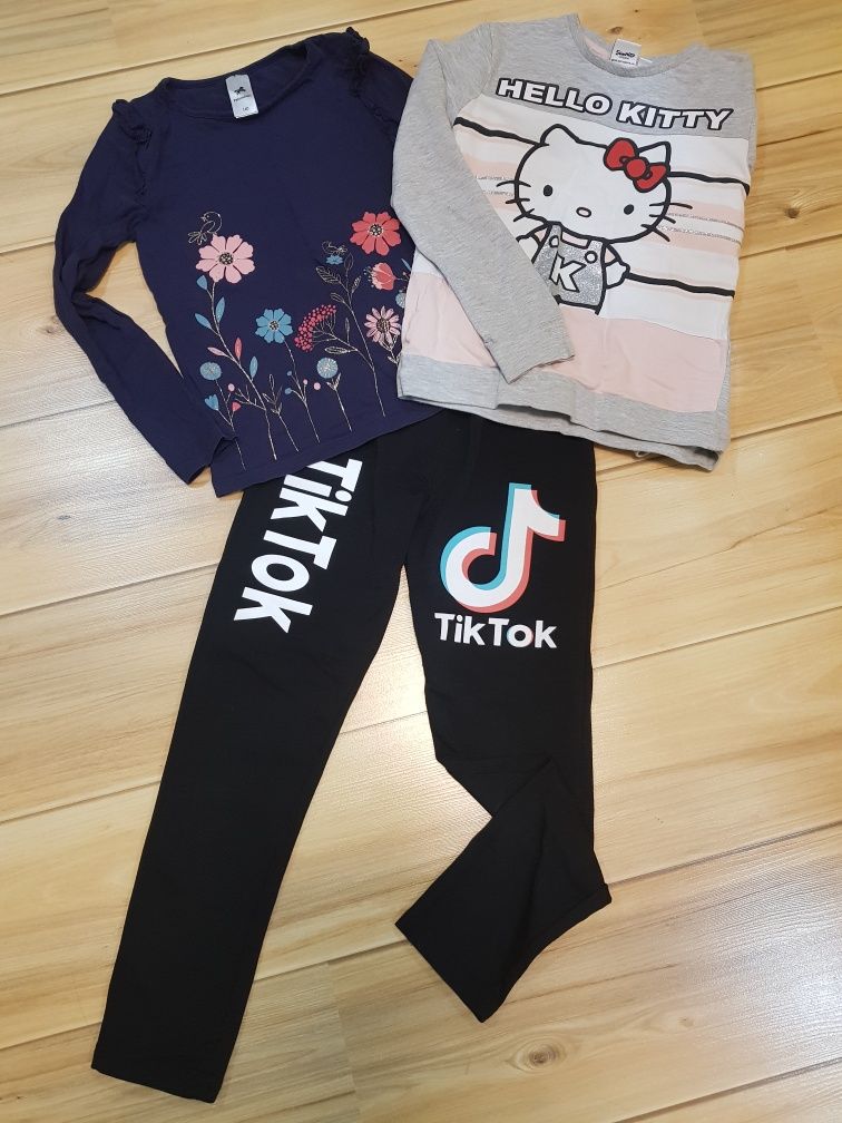 Лот клин Tik Tok и блузки 140см